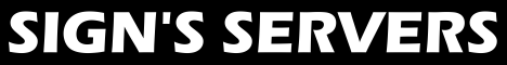 Signs Minecraft Server